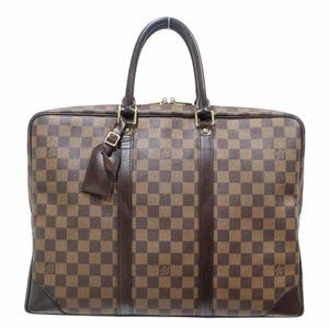 ルイヴィトン LOUIS VUITTON ダミエ エベヌ ポルトドキュマン ヴォワヤージュ N41124 ブリーフケース ビジネスバッグ 書類カバン 茶 ブラウン 系 0609 メンズ レディース