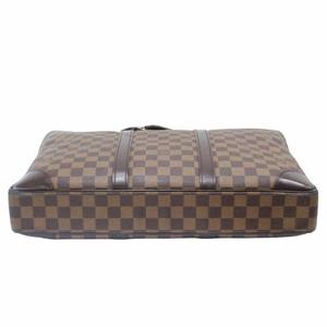 ルイヴィトン LOUIS VUITTON ダミエ エベヌ ポルトドキュマン ヴォワヤージュ N41124 ブリーフケース ビジネスバッグ 書類カバン 茶 ブラウン 系 0609 メンズ レディース