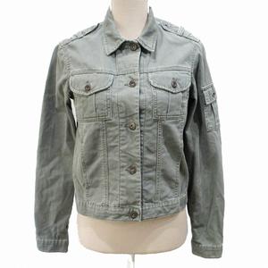 ポロジーンズ ラルフローレン POLO JEANS ワークジャケット ブルゾン コットン S 灰 グレー ■MET1 0720 レディース