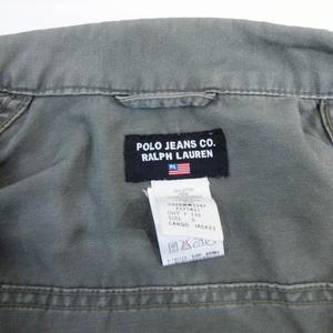 ポロジーンズ ラルフローレン POLO JEANS ワークジャケット ブルゾン コットン S 灰 グレー ■MET1 0720 レディース