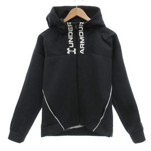 アンダーアーマー UNDER ARMOUR ジップアップパーカー XL 黒 ブラック ロゴ /JS ■YHS16 メンズ