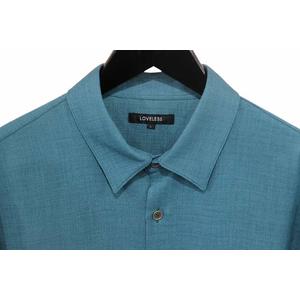 ラブレス LOVELESS シャツ 長袖 ブッチャー グリーン L メンズ