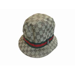 グッチ GUCCI 帽子バケットハット GGキャンバス レディース Sサイズ レディース