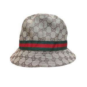 グッチ GUCCI 帽子バケットハット GGキャンバス レディース Sサイズ レディース
