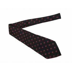グッチ GUCCI ネクタイ GGパターン ブラック×ピンク ヴィンテージ シルク イタリア製 メンズ