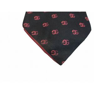 グッチ GUCCI ネクタイ GGパターン ブラック×ピンク ヴィンテージ シルク イタリア製 メンズ
